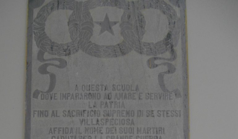 Villaspeciosa: domani il convegno “La Grande Guerra al di là e al di qua del mare”