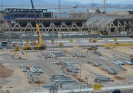 Cagliari: procedono i lavori nello stadio provvisorio