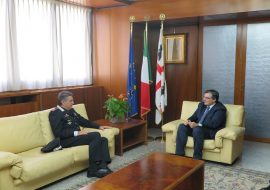 Visita ufficiale in Presidenza della Regione del nuovo Comandante della Legione Carabinieri della Sardegna