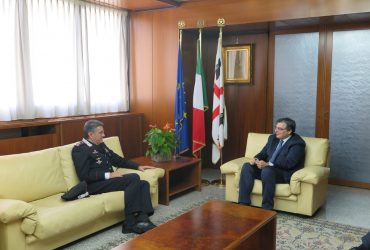 Visita ufficiale in Presidenza della Regione del nuovo Comandante della Legione Carabinieri della Sardegna