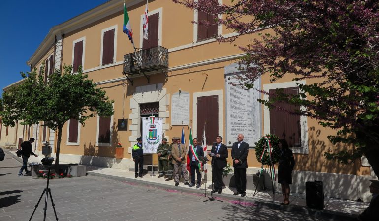 Ganau a Padria per celebrare l’anniversario della Liberazione