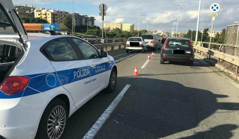 Traffico rallentato sull’Asse mediano a Cagliari