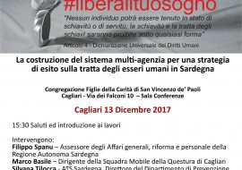 Tratta esseri umani: domani 13 dicembre incontro a Cagliari nella sede della Congregazione delle Figlie della Carità