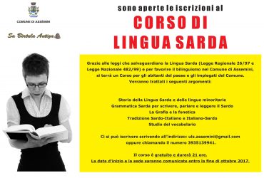 Corso di lingua sarda ad Assemini Corso di lingua sarda ad Assemini
