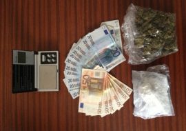 Ales: giovane trovato in possesso di cocaina, marijuana e 5mila euro