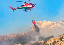 Incendio nel pomeriggio a Quartu S.Elena domato con l’ausilio di mezzi aerei