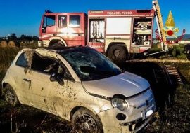 Sanluri: muore nell’auto uscita di strada