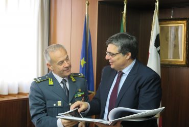 Visita ufficiale in Consiglio del nuovo comandante regionale della Guardia di finanza, il generale di Brigata Bruno Bartoloni