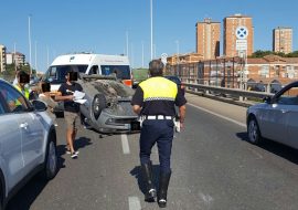 Incidente stradale questa mattina nell’Asse mediano di scorrimento.