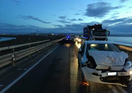 Violento tamponamento sulla 195 in direzione di Capoterra