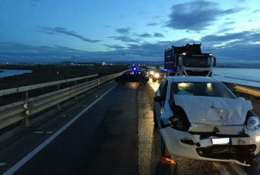 Violento tamponamento sulla 195 in direzione di Capoterra