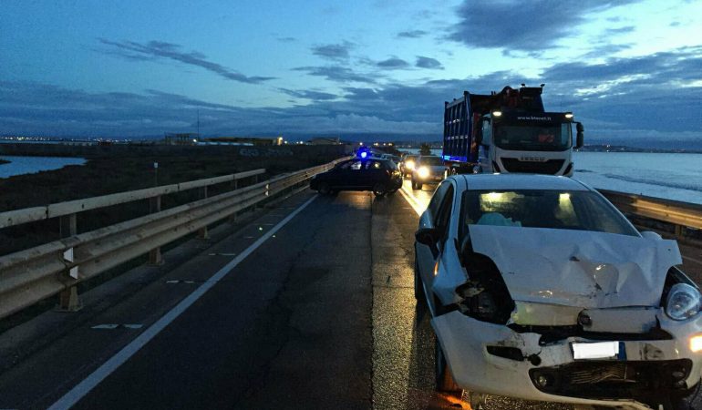 Violento tamponamento sulla 195 in direzione di Capoterra