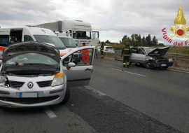 Un’auto contromano sulla Carlo Felice all’altezza di Monastir: due feriti