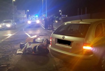 Incidente stradale  in via Italia a Pirri