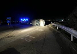 Incidente notturno sulla SS 195