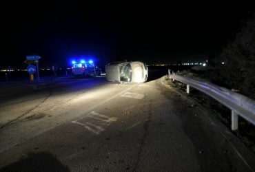 Incidente notturno sulla SS 195