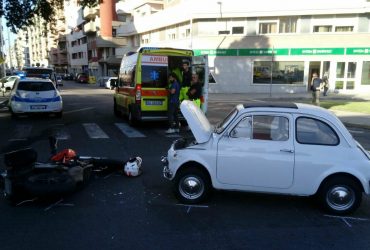 Incidente a Cagliari tra via Tuveri e Largo Gennari