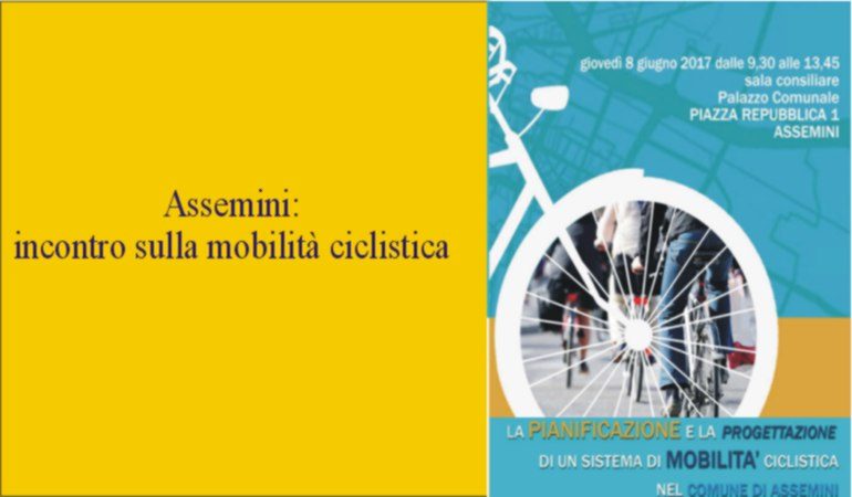 Assemini: incontro sulla mobilità ciclistica