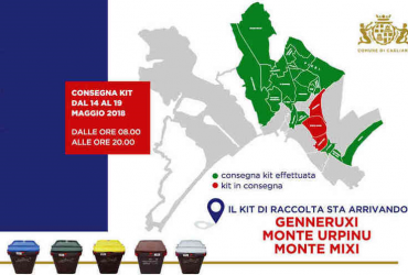 Cagliari, Genneruxi, Monte Urpinu e Monte Mixi: in distribuzione il kit per il porta a porta