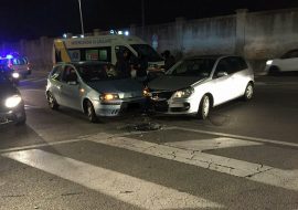 Incidente tra via Cadello e via Monsignor Piovella a Cagliari