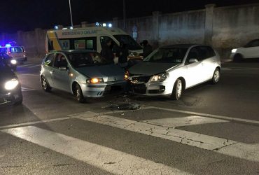 Incidente tra via Cadello e via Monsignor Piovella a Cagliari