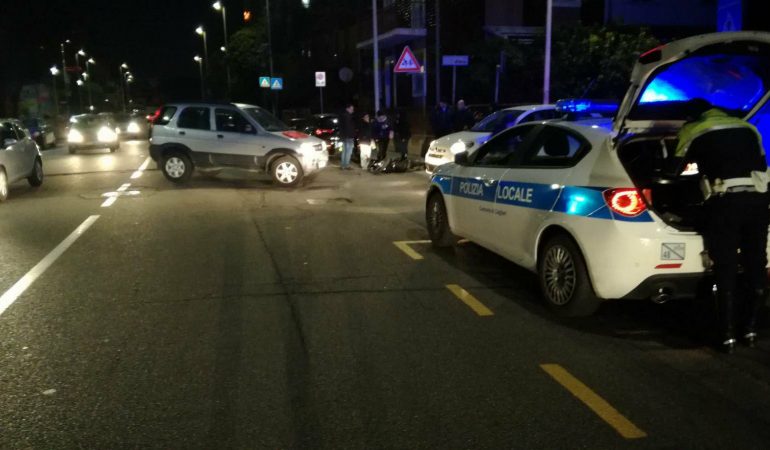 Scontro auto-moto a Genneruxi a Cagliari