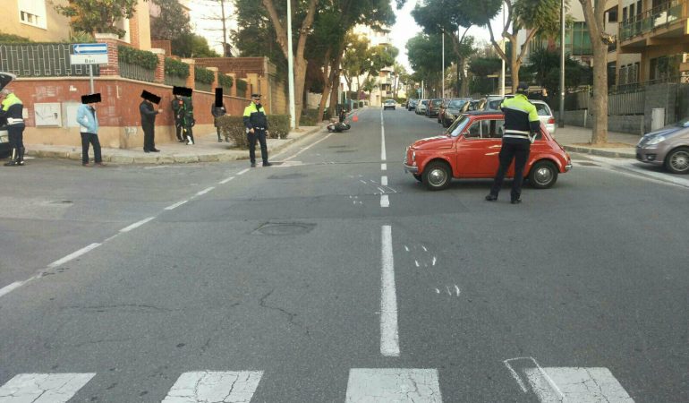 Un centauro colpito da un’auto nella via Milano a Cagliari