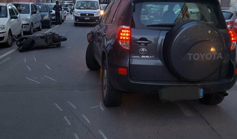 Incidente in via Pascoli a Cagliari