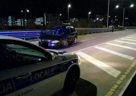 Scontro frontale in viale Ferrara a Cagliari