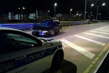 Scontro frontale in viale Ferrara a Cagliari