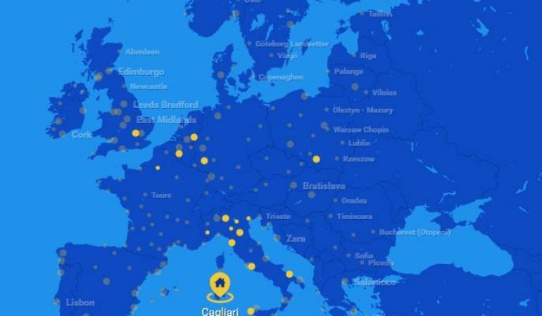 Ryanair lancia da Cagliari 6 nuove rotte per L’estate 2017: Barcellona, Catania, Londra, Madrid, Verona e Varsavia!